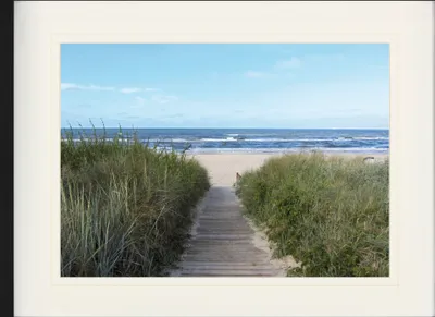 Produktbild von Strände Gerahmtes Bild Mit Edlem Passepartout | Wand-Bilder | Im Bilderrahmen - Weg Zum Meer (60 x 80 cm)