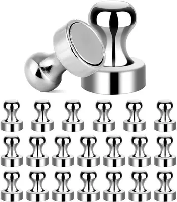 Produktbild von 20 Stück sehr starke Neodym-Magnet-Bausteine, 12 x 16 mm für Magnetplatten, Schreibbretter, Büro-Ausstellungen, Lernräume, Kühlschränke und Wandschrank-Hängebretter