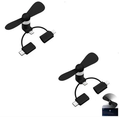 Immagine prodotto di Ventola USB compatta per smartphone con tre porte