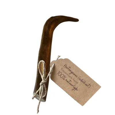 Immagine prodotto di Boris & Lotje Corna di cervo per cani taglia M (88-145 g) – corna naturali al 100% – snack da masticare di lunga durata e osso naturale da masticare per la cura dei denti