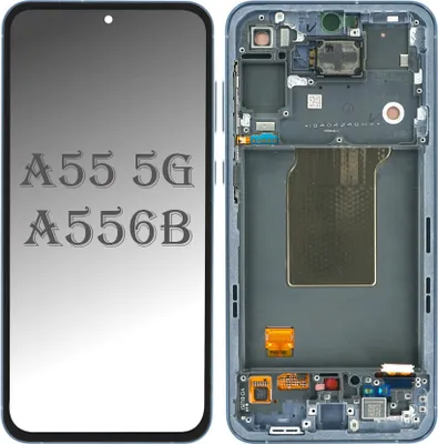 Produktbild von Original AMOLED Display Touchscreen Bildschirm Rahmen Dunkel Navy Blau für Samsung Galaxy A55 5G A556B & Werkzeug