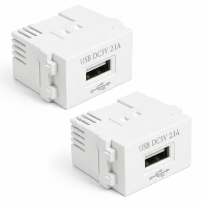 Obrázek produktu pro 2 transformátory, 220 V na 5 V, adaptér s USB rozhraním, 5 V, 2,1 A
