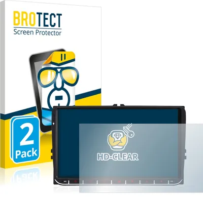 Produktbild von 2x Für M.I.C. AV9V2 Schutzfolie BROTECT Displayschutz Display Schutz Folie Klar Transparent