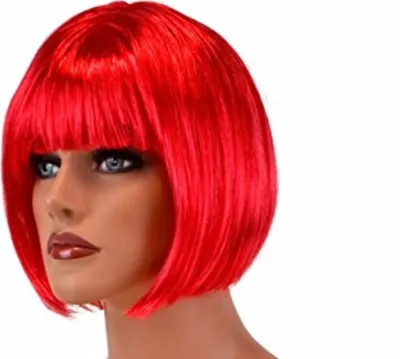 Produktbild von HAAC Perücke Kurzhaar Farbe rot für Fasching Karneval Party