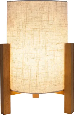 Image de Lampe de table Salon Lampe de table Chambre à coucher Tissu Rétro Naturel Beige 3193827