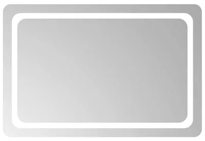 Produktbild von vidaXL LED-Badezimmerspiegel Transparent 90 x 60 cm Gehärtetes Glas