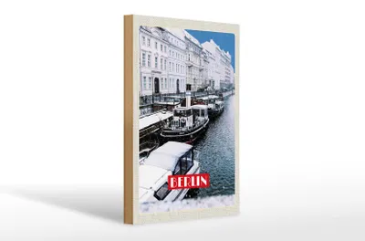 Produktbild von Holzschild Reise 20x30cm Berlin Deutschland BRD Bild