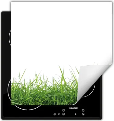 Image de DarHaus Plaque de recouvrement pour cuisinière 60x52 cm Tapis antidérapant Enroulable, blanc - herbe