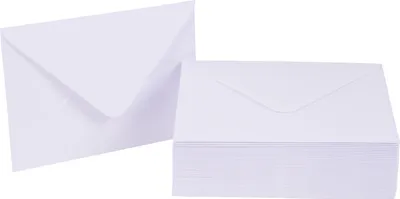 Produktbild von Briefumschläge, DIN C6, 100g/m², 50 Stück Weiß