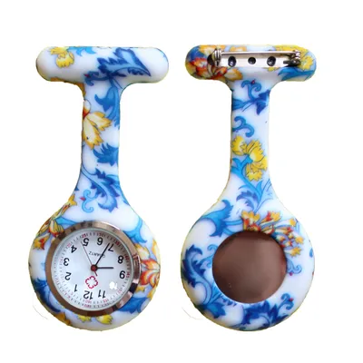 Produktbild von Nurse Watch Schwesternuhr Silikon  Krankenschwesternuhr Pulsuhr Kitteluhr Pflege Muster #5