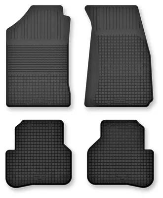 Image de Tapis de sol en caoutchouc pour Mazda BT-50 2007-2012 – 4 pièces, noirs, semi-universel, adapté