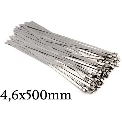 Obrázok produktu pre Kovová rýchloviazačka, sťahovacia páska - 4,6 x 500 mm