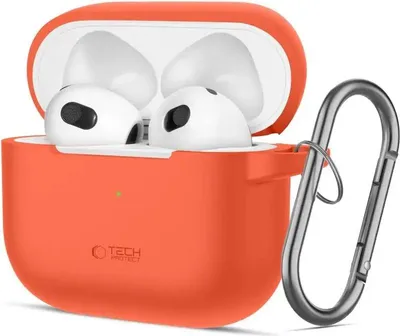Zdjęcie produktu dla Tech-Protect Silicone Hook Apple Airpods 3 Neon Orange
