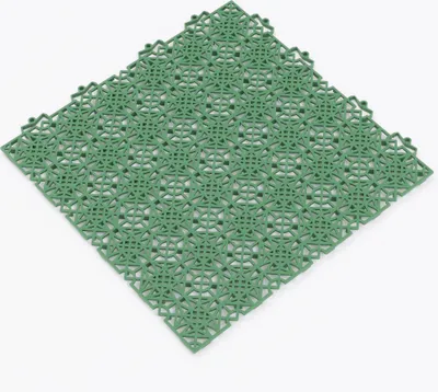 Produktbild von Kunststoff Bodenfliese mit Klicksystem Ibiza Grün, Größe:7 Stck. (1 m²) 38x38 cm