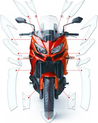 Produktbild von Lackschutzfolie Steinschlagschutz passend für Kawasaki Versys 1000 2015-2018