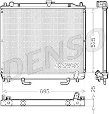 Produktbild von DENSO DRM45015 Kühler Wasserkühler Motorkühler für MITSUBISHI PAJERO IV (V8W, V9W) PAJERO III (V7W, V6W) PAJERO CLASSIC (V2W) Pajero III SUV Cabrio