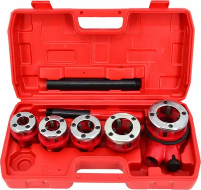 Zdjęcie produktu dla Awtools gwintownica do rur 5szt 3/8", 1/2", 3/4", 1", 1-1/4" zestaw walizka
