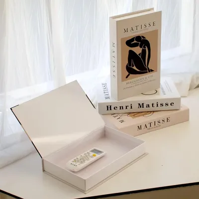 Produktbild von Dekorative Bücher-Box 3er-Set Kunstleder mit Stauraum Wohnzimmer