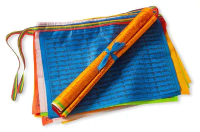 Produktbild von PHENO FLAGS Tibetische Gebetsfahne Tibet Prayer Flags Himalaya 20 Gebetsfahnen