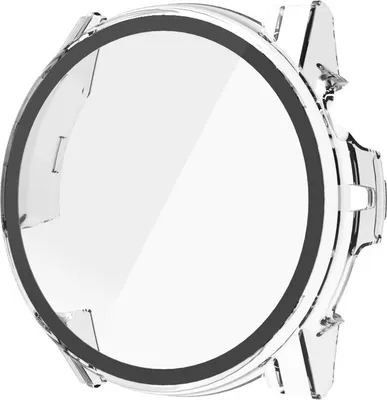 Produktbild von Strap-it PC-Hülle aus Glas, passend für Amazfit T-Rex 3 Pro - 44 mm - Optimaler Schutz - Schutz vor Kratzern und Stößen - Schutzhülle (Schwarz)