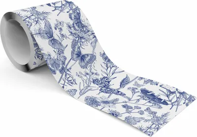 Produktbild von Muralo Selbstklebende Bordüre Tapetenbordüre Blumen Schmetterlinge Natur Wandtattoo