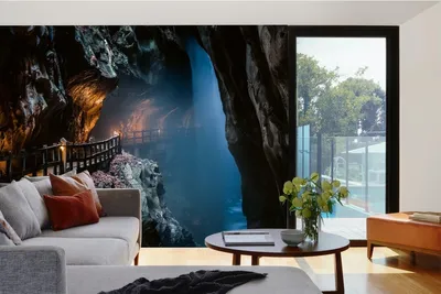 Produktbild von Vlies Fototapete HÖHLENKORRIDOR 375 x 250 cm (inkl. Kleister) - Vlies Tapete, Wandtapete, Wandbilder - Tapete für Wohnzimmer Schlafzimmer, Büro, Küche - Montagefertig
