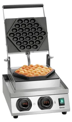 Produktbild von Bartscher MDI Bubble 2070, 1 Waffel(n), Hexagonal, Schwarz, Silber, Edelstahl, Edelstahl, 300 °C