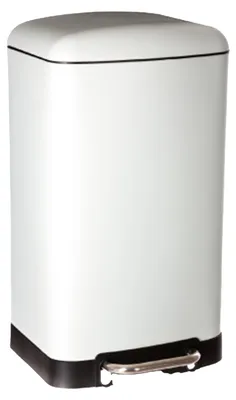 Produktbild von 5Five Mulleimer/Treteimer - weis - Metall - 30 Liter - 34 x 61 cm