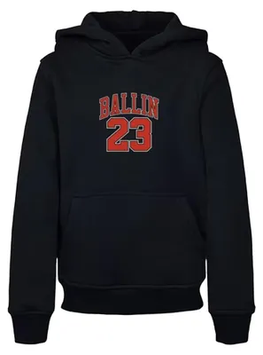 Produktbild von Mister Tee - "Ballin 23" Kapuzenpullover für Kinder TN3333 (140) (Schwarz)