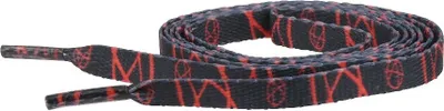 Produktbild von Anarchy Schnürsenkel Schwarz-rot mit Anarchie Logo, 114x0,8 cm