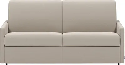 Produktbild von 4-Sitzer-Schlafsofa mit Express-Klappmechanismus aus Stoff – Farbe: Beige – Liegefläche: 160 cm – Matratze 18 cm CALIFE