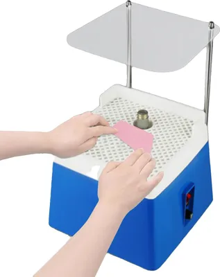 Image de Mini-ponceuse à verre, puissance 65W, tension 220V, dimensions de la machine 19,5 x 19,5 x 18 cm, vitesse de rotation 4200 tr/min, poids 2,36 kg