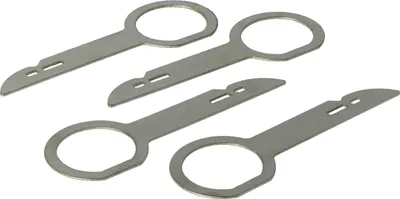 Produktbild von vhbw 4x Radio Entriegelungsbügel kompatibel mit Mercedes-Benz Sound (Becker) Auto - Autoradio Entriegelungswerkzeug, Kunststoff, 6,9 cm lang