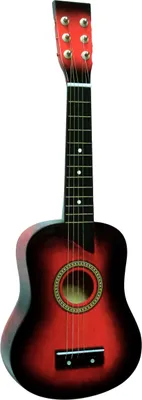 Produktbild von MSA Kindergitarre 1/16 rot-schattiert 6 Saiten Konzertgitarre - Saite Pik - TL1