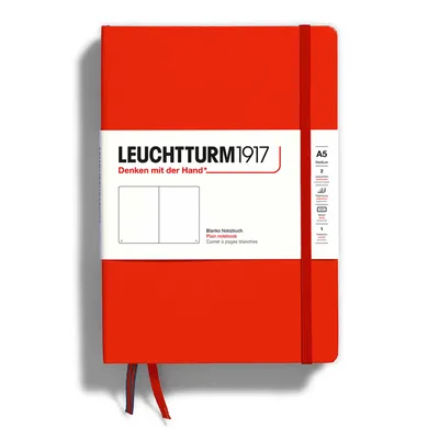 Produktbild von Leuchtturm 367251, Einfarbig, Rot, A5, 251 Blätter, 80 g/m², Punktgitter-Papier