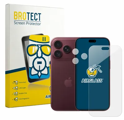 Produktbild von BROTECT Schutzglas für Apple iPhone 18 Pro (Display+Kamera) Schutzfolie Panzer Folie Glas Display Schutz klar