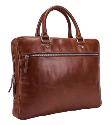 Produktbild von LEONHARD HEYDEN Leder Businesstasche mit Laptopfach Cambridge Zipped Briefcase 1 Compartment Cognac braun