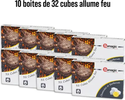 Image de Lot 320 cubes allumes feux