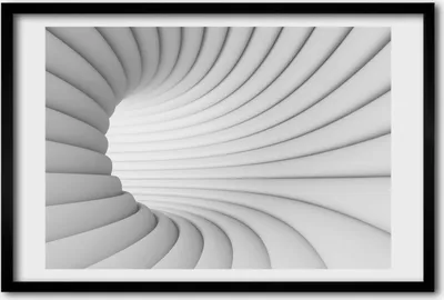 Produktbild von Bild 60x40 MDF-Rahmen, Wandkunst Abstraction Tunnel