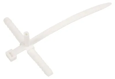 Productafbeelding van Snelmontagesysteem voor riemhouders met pen, 140 mm, wit, USMPK-10, 10 mm / 50 stuks