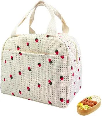 Produktbild von Mini Insulierte Reisekühlbox für Frauen, Reisekühlbox, Thermische Tasche, Geisolte Tasche, Opklappbare Reisekühlbox, für Erwachsene, Arbeit, Schule, Picknick