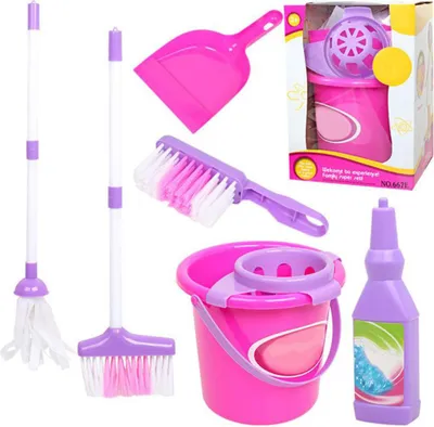 Image de Mini -Enfants Nettoyage Jouant Kit Balai Poussière Mop Jouet Drôle de Jouet Enfant