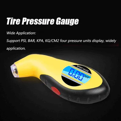 Obrázok produktu pre Meradlo tlaku v pneumatikách 0–150 PSI, elektronický digitálny merač, LCD displej s podsvietením