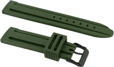 Produktbild von s. Oliver Uhrenarmband 22mm Kunststoff grün → SO-2221-PQ
