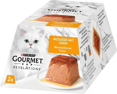 Produktbild von Gourmet Revelations Mousse Katzenfutter Nass Huhn 24x57g 24er Pack