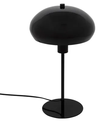 Zdjęcie produktu dla Lampa stołowa Savio czarna metal i tworzywo kształt grzybka