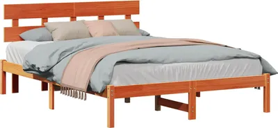 Immagine prodotto di Struttura del letto Marrone 150 x 200 cm Legno massello di pino