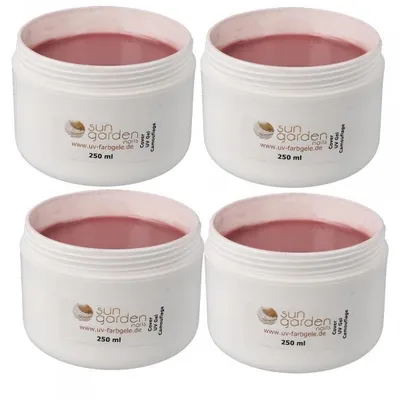 Produktbild von 4x250ml UV Aufbaugel - Cover Camouflage
