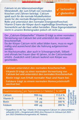 Obrázok produktu pre Double Heart Calcium 900 +D3 +Biotin 30ks