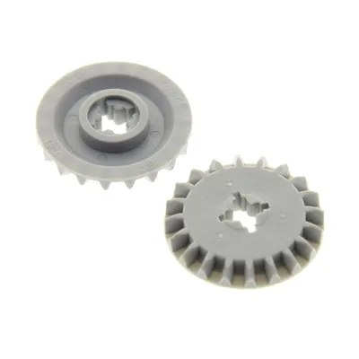 Produktbild von 2x Lego Technic Zahnrad 20Z neu-hell grau 20 Zähne Typ1 Differential 4211885 32198